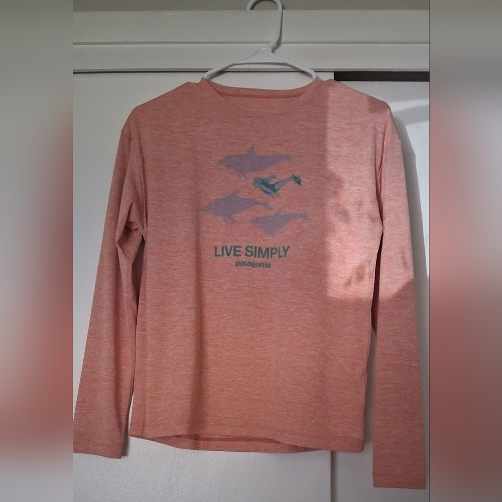 Patagonia Pink Long Sleeve Shirt